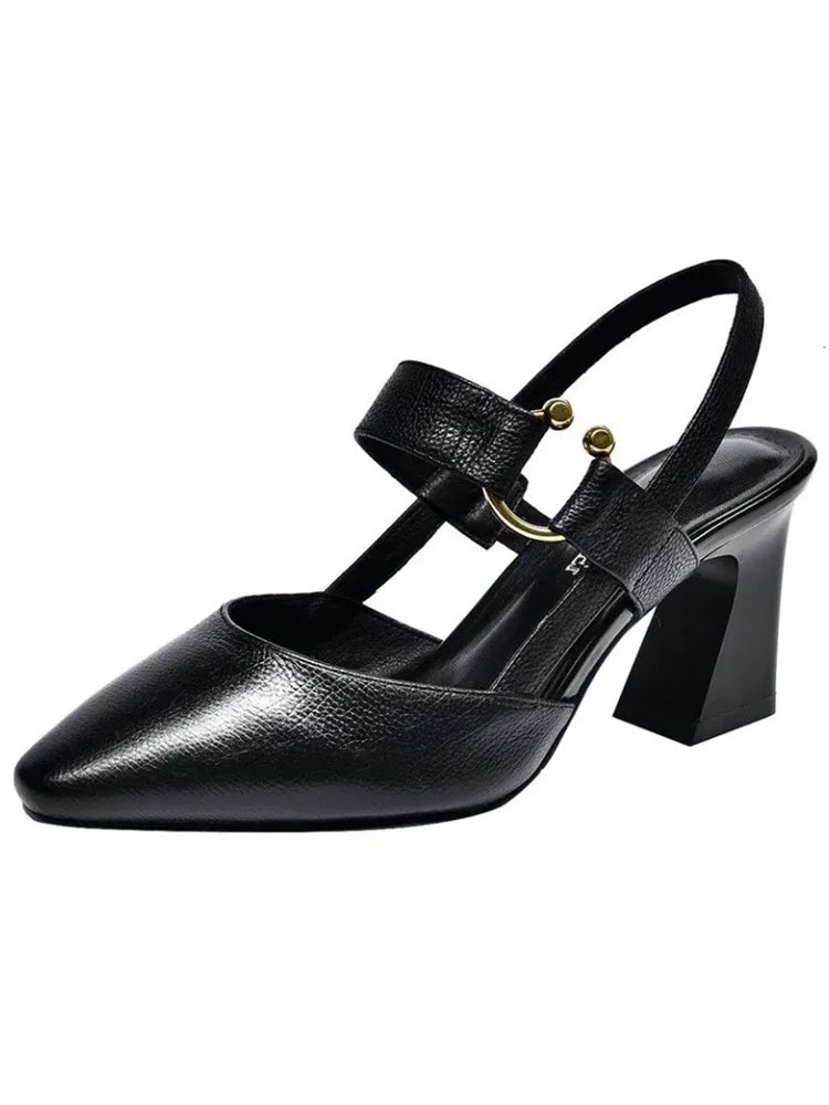 Women's Yellow 5cm Pointed-Toe Pumps