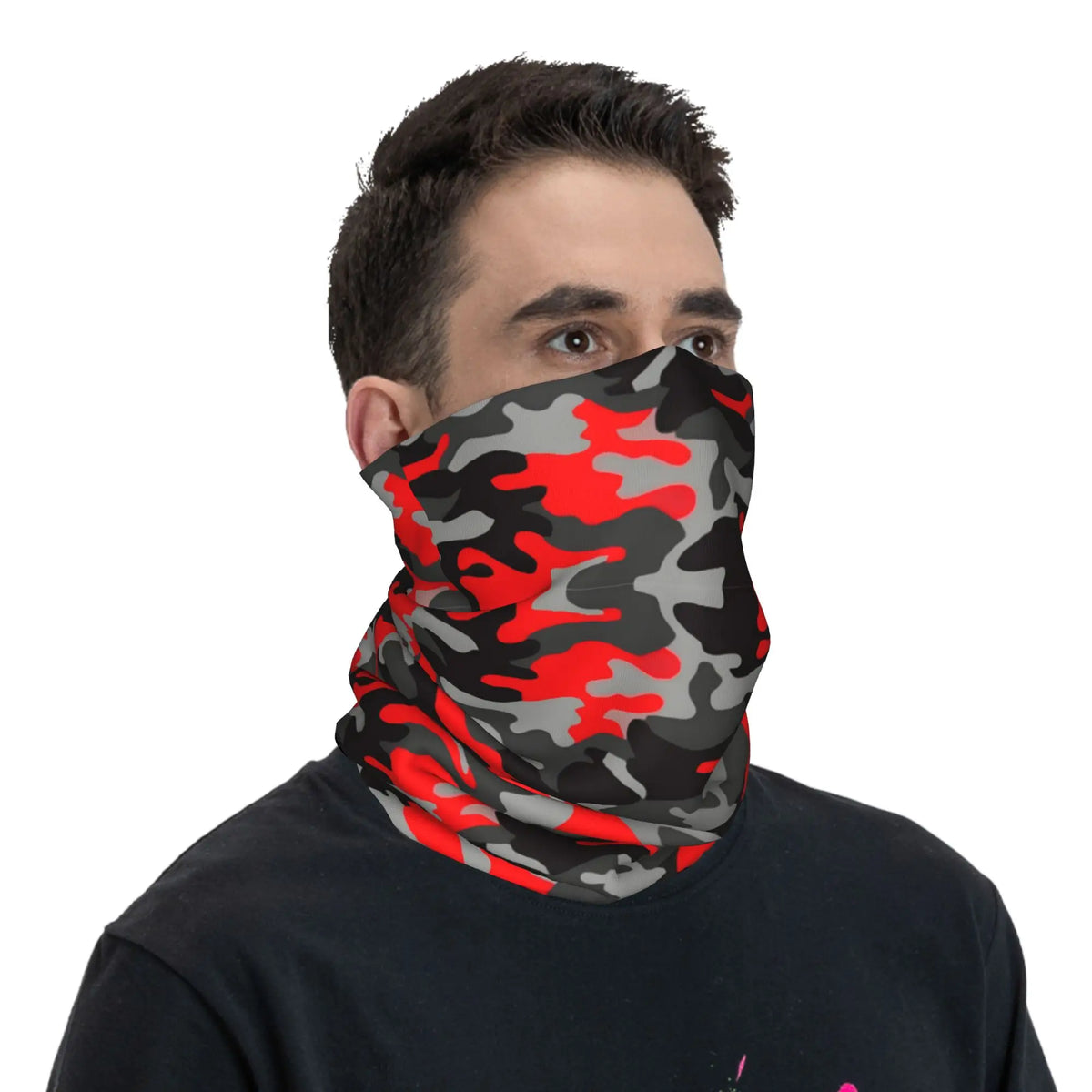 Red Camo Neck Gaiter