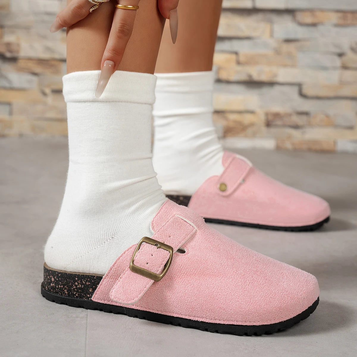 Women's Casual Buckle Flats