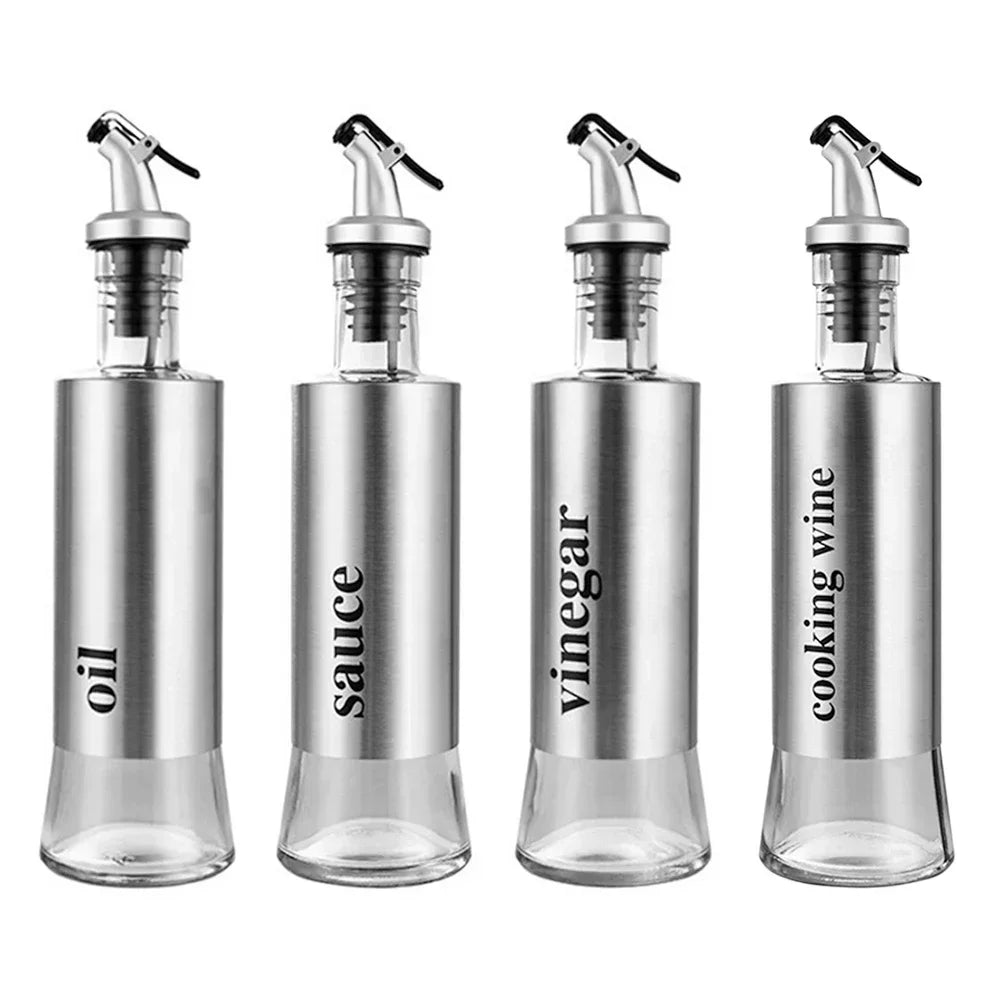 No-Drip Stainless Steel Oil Bottle