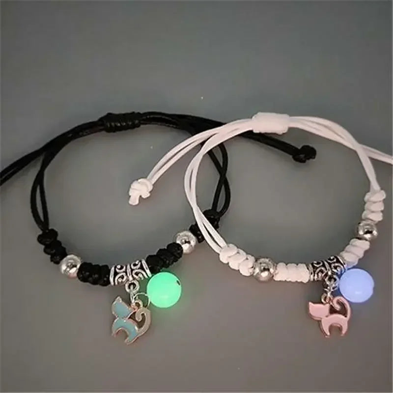 Glow-in-the-Dark Couple Bracelets