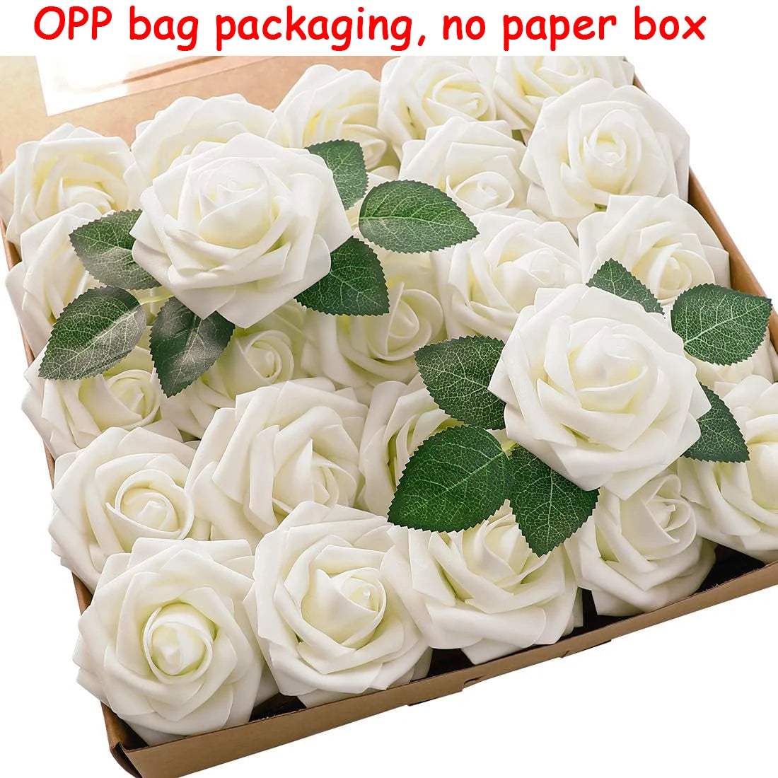 Artificial Roses with Stems – 25 Pcs