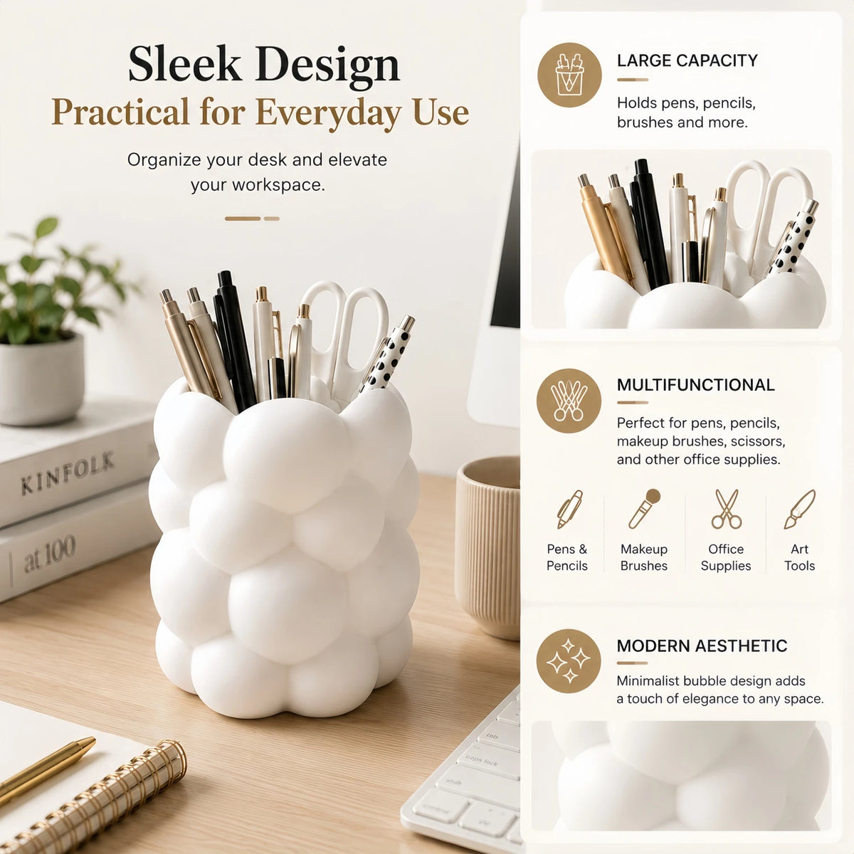 Cloud Makeup Brush Holder