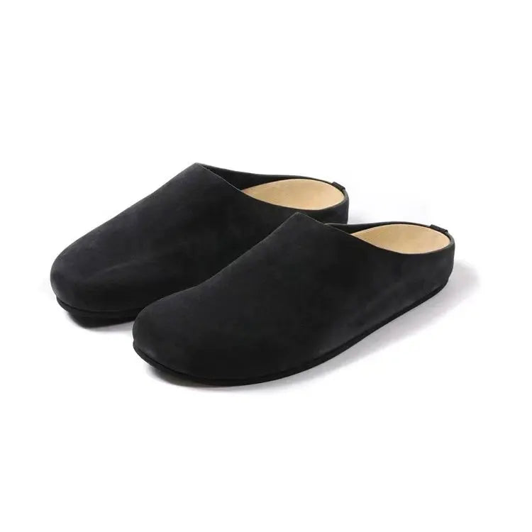 Women's Suede Buckle Clogs