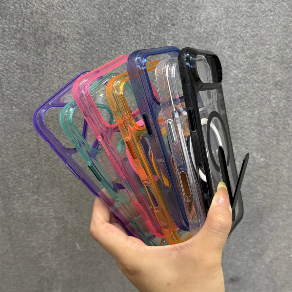 🔄 Hidden Fold Stand Magnetic Phone Case