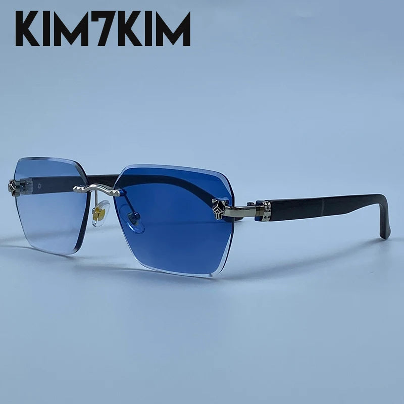 Men's Frameless Photochromic Sunglasses