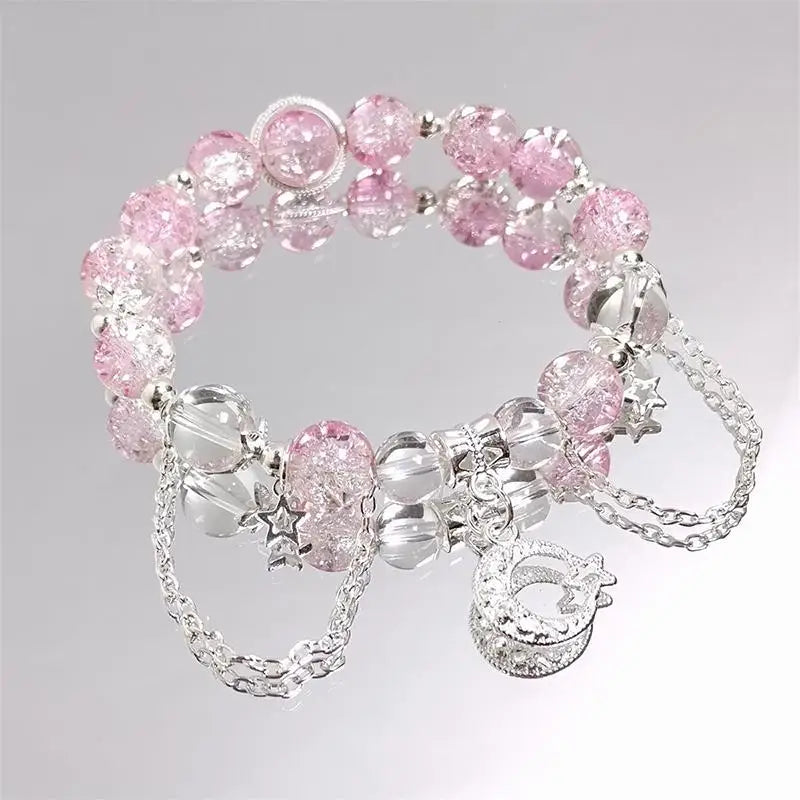 Lucky Bead Butterfly Charm Bracelet