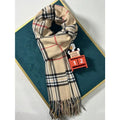 Plaid Cashmere-Feel Pashmina Scarf