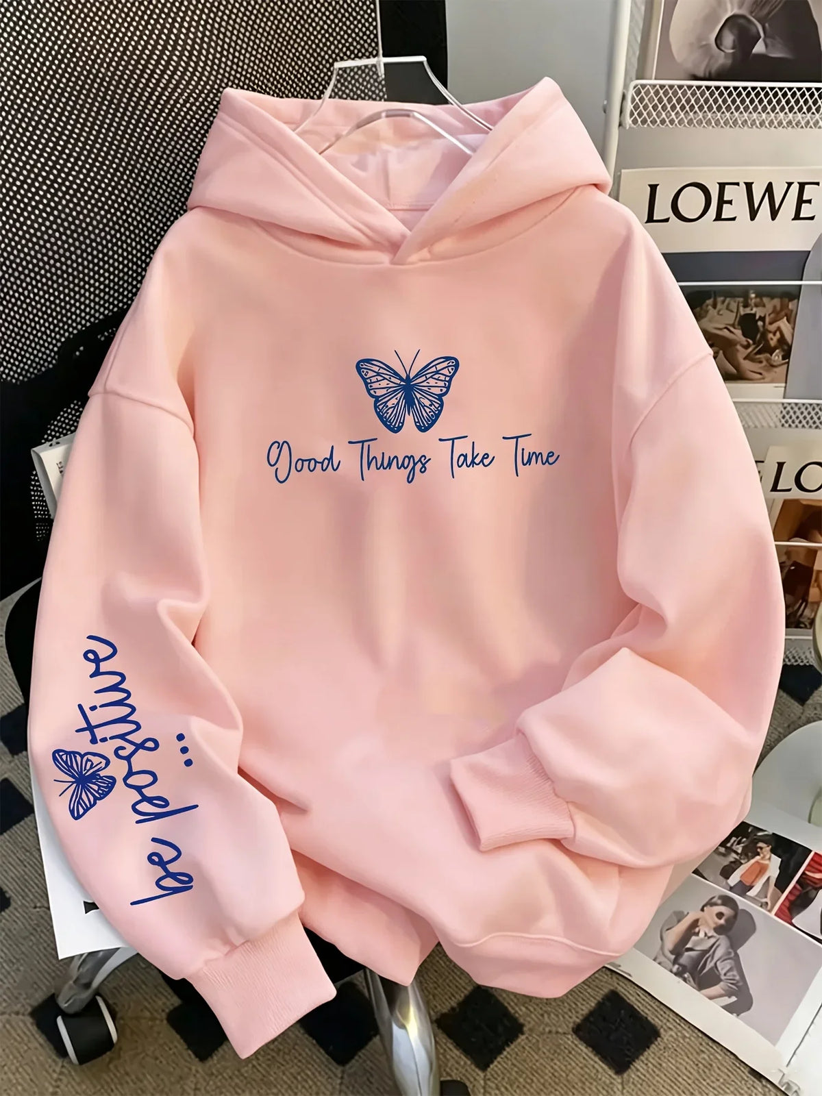 Kids Butterfly Print Hoodie