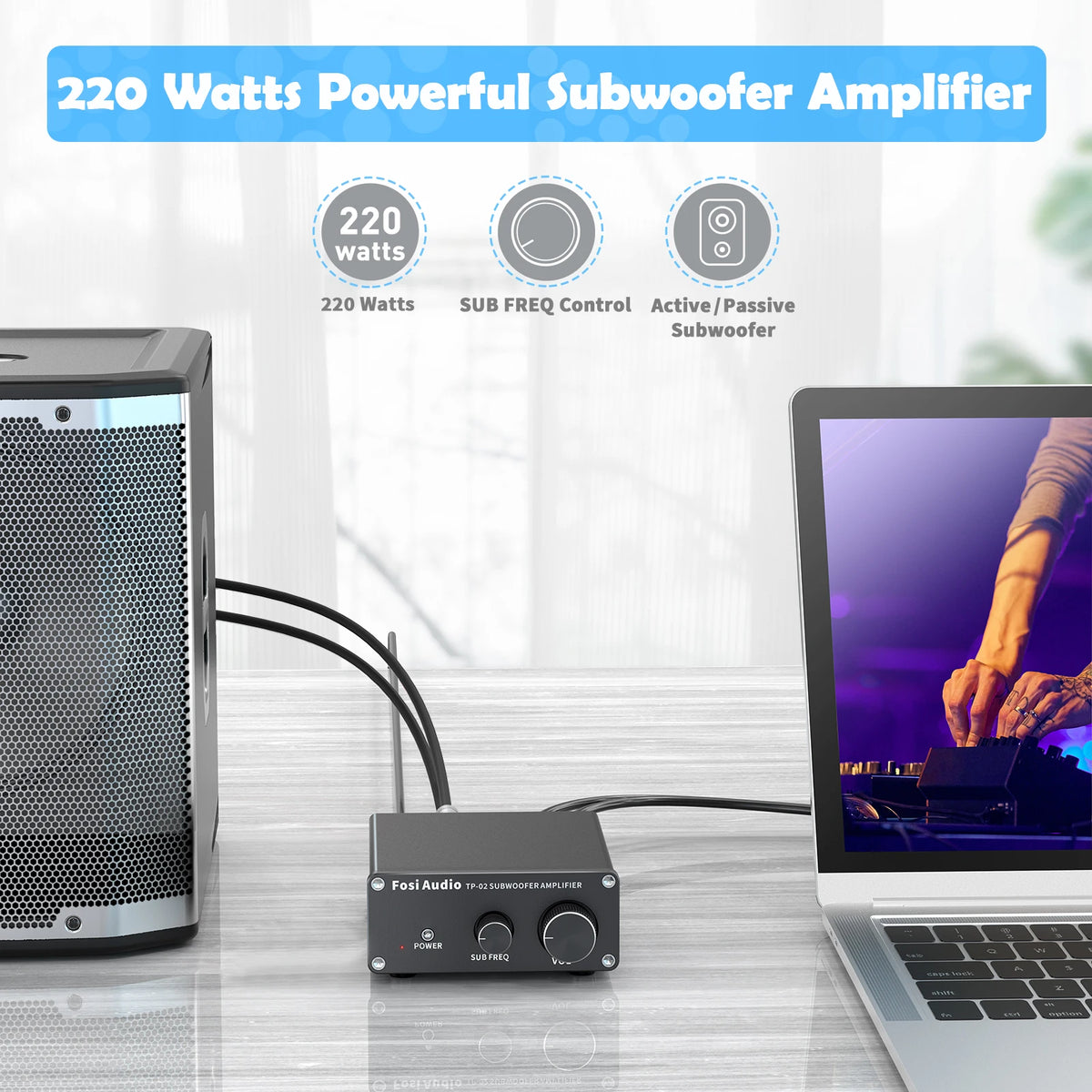 🔊 Fosi Audio TP-02 Subwoofer Amplifier