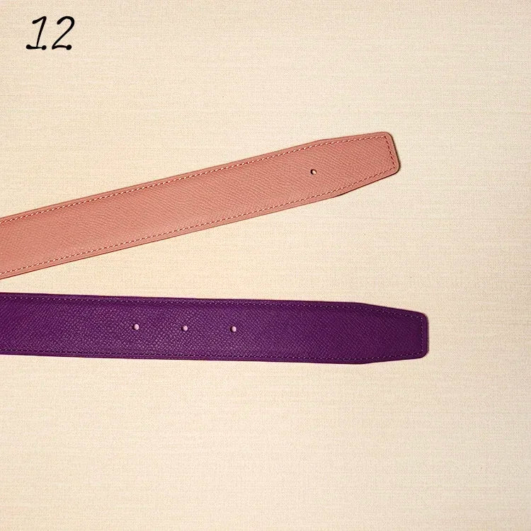 Reversible Leather Belt Strap – No Buckle