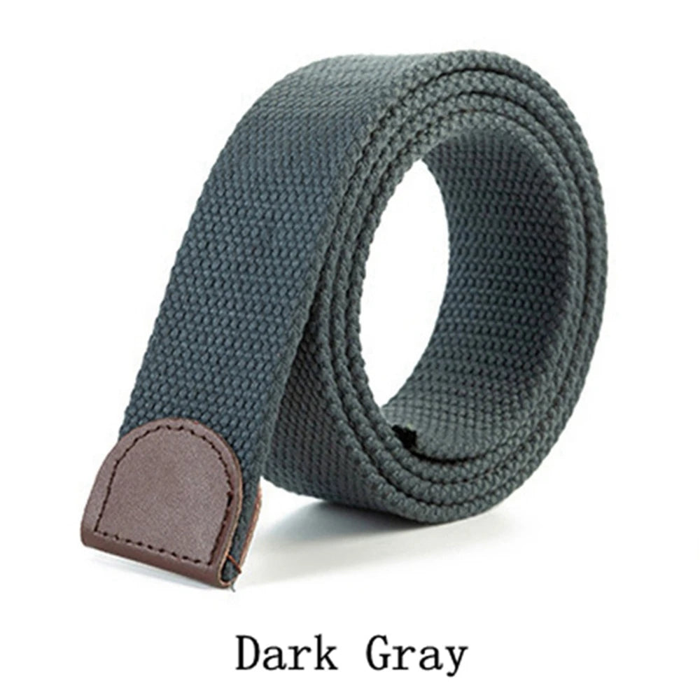 Canvas Tactical Belt Strap – No Buckle