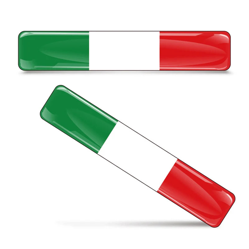 🌍 3D Reflective Flag Sticker