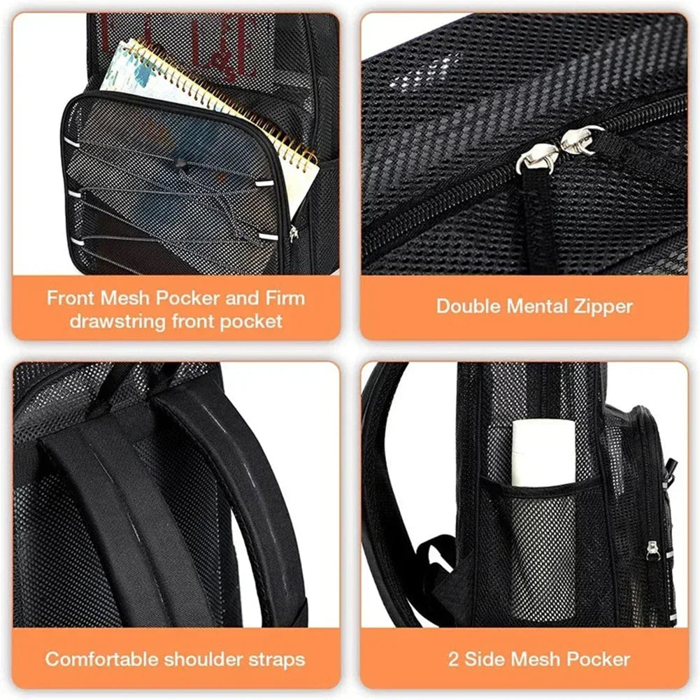 Mesh Gym & School Backpack