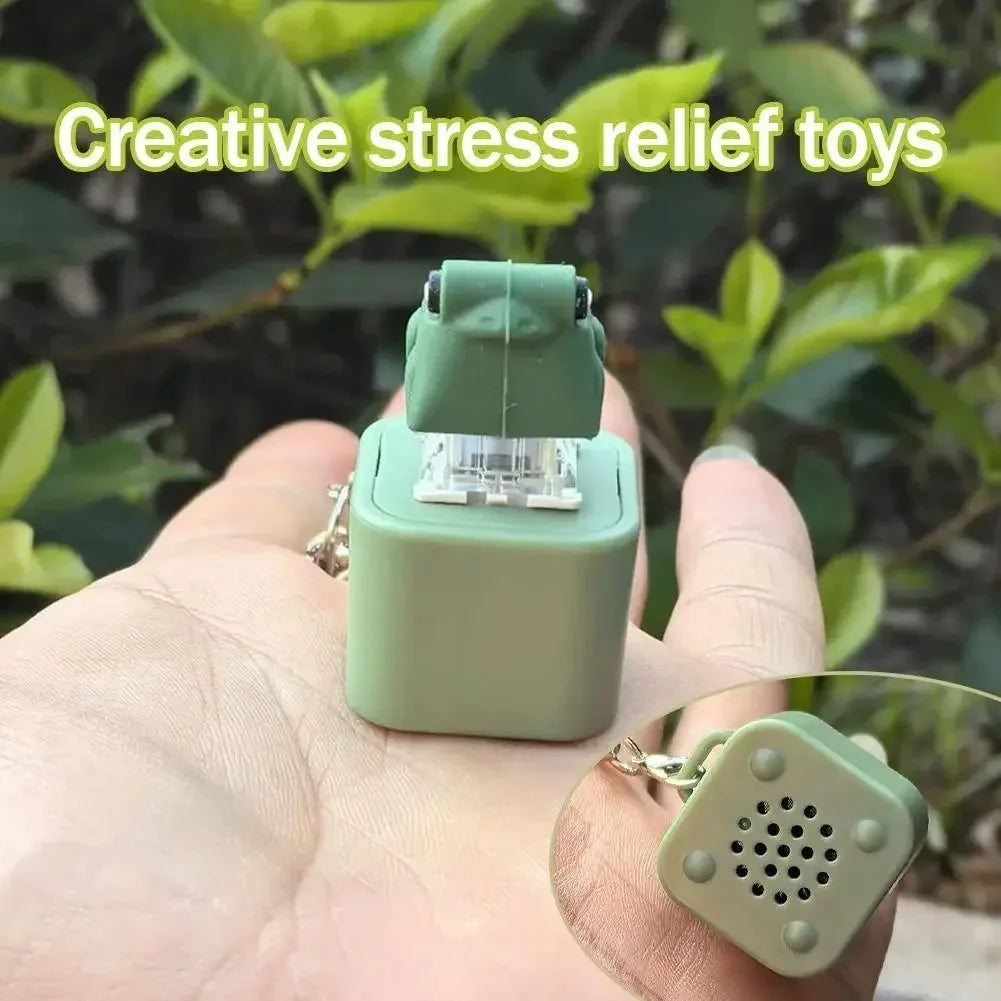 Croaking Frog Clicker Keychain