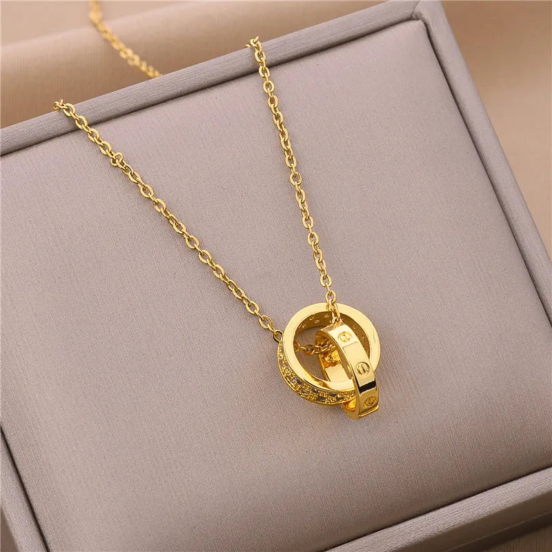 ✨ Light Luxury Zircon Crystal Necklace