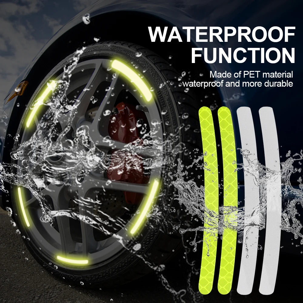 🚗 Reflective Wheel Rim Stripes