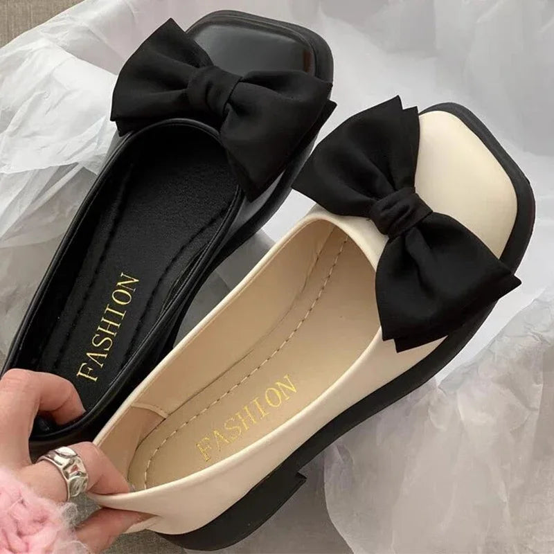 Women's Bow Mary Jane Heels