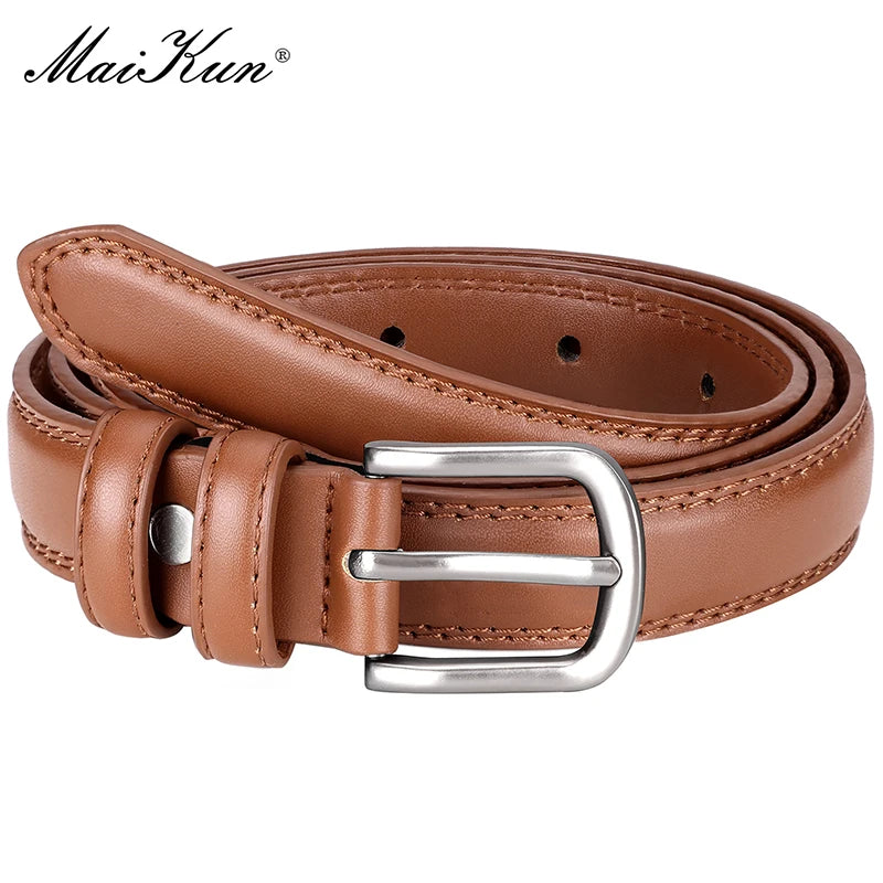 Women's Faux Leather Pin Buckle Belt