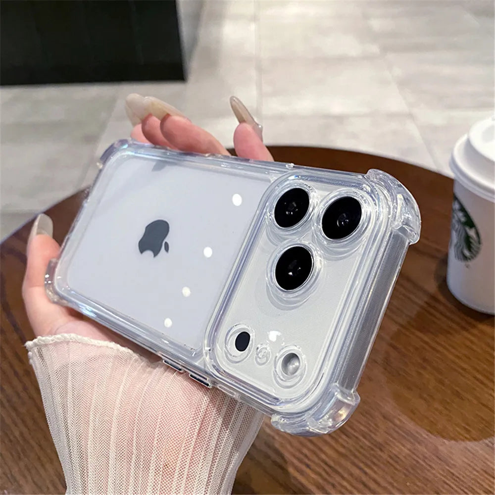 Clear Shockproof Bumper iPhone Case