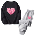 Girls Ballet Print Top & Pants Set