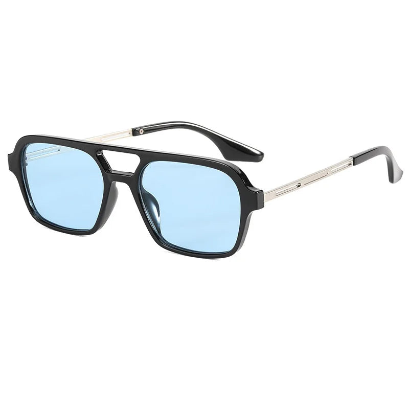 Retro Double Bridge Gradient Sunglasses