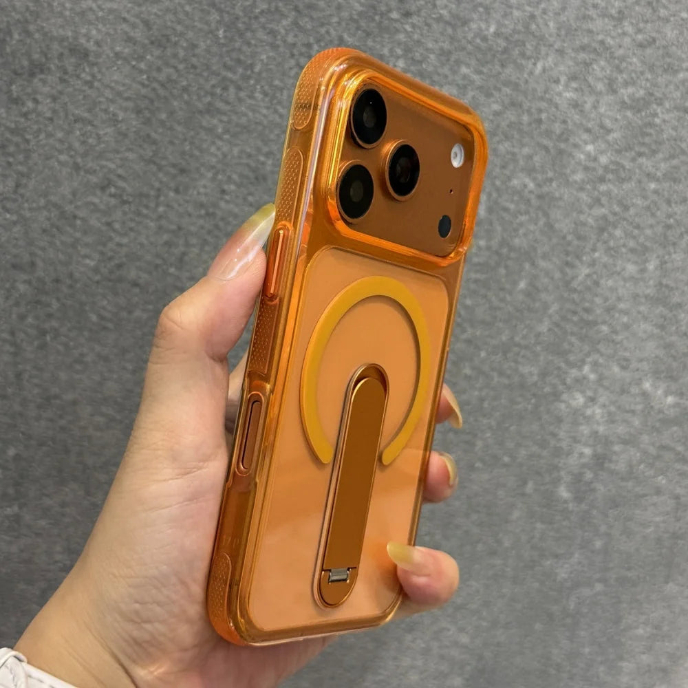 🔄 Hidden Fold Stand Magnetic Phone Case
