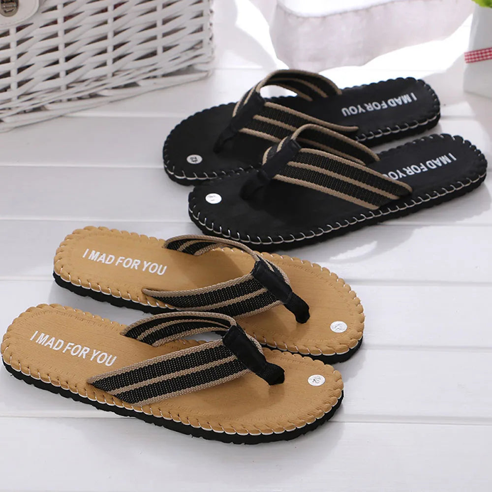 Men's Canvas Flip-Flops