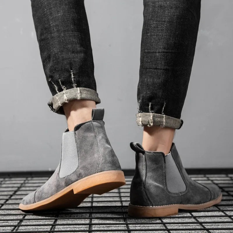 Men's Suede Chelsea Boots
