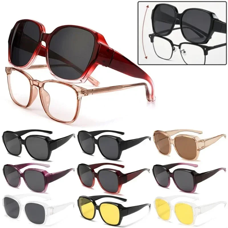 Fit-Over Polarized Wraparound Sunglasses