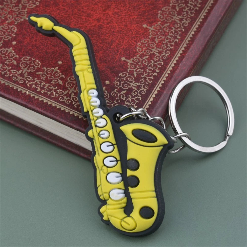 Silicone Music Instrument Keychain
