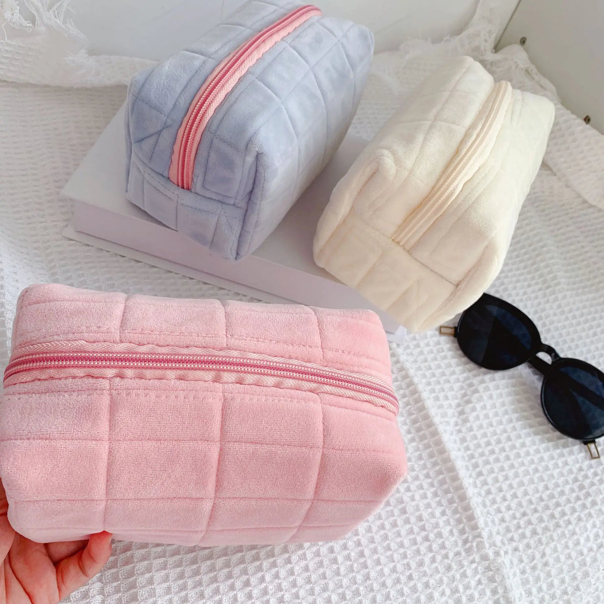 Plush Zipper Makeup Bag