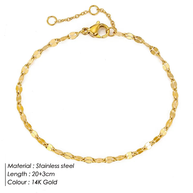 Gold Snake Chain Anklet