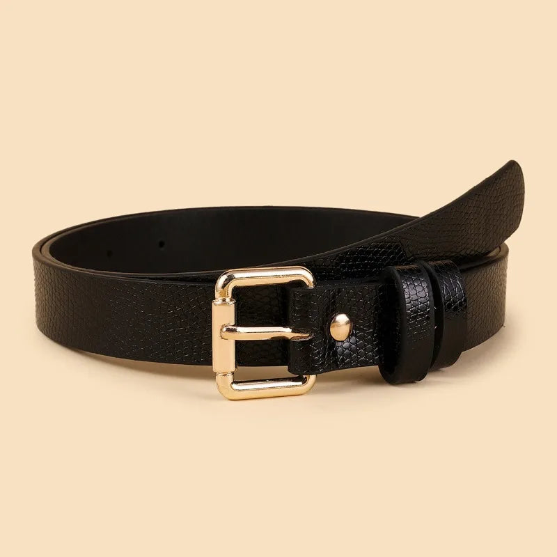Women's Animal Print Slim Belt