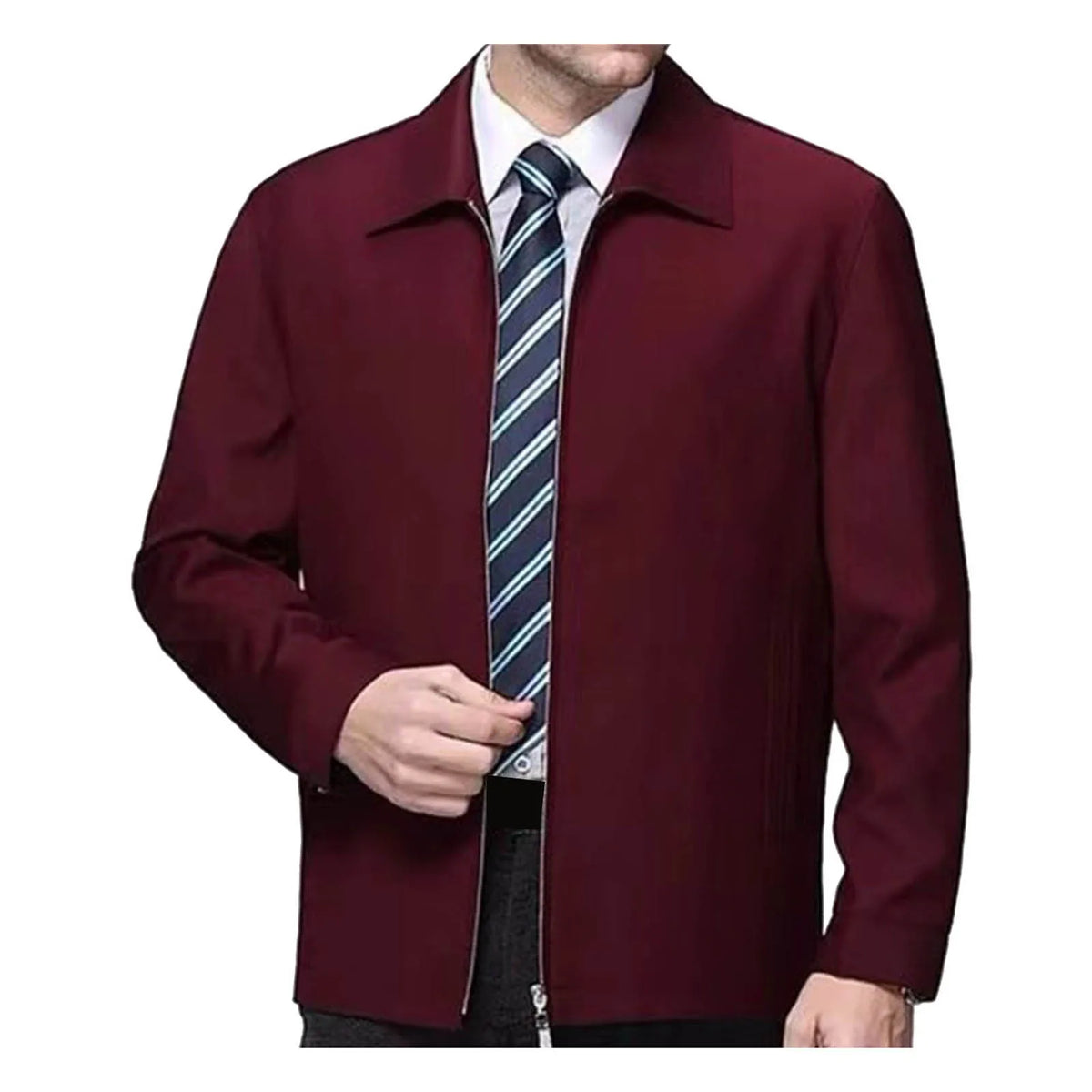 Men's Lapel Zip Jacket