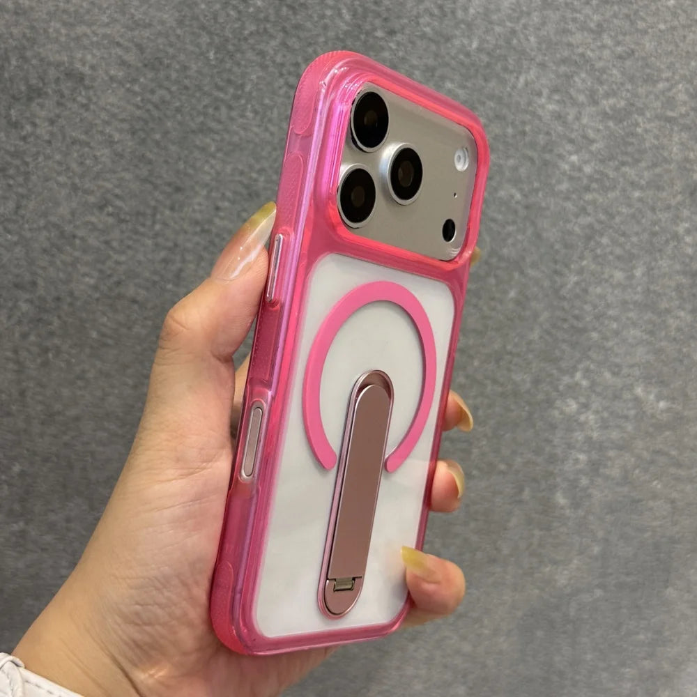 🔄 Hidden Fold Stand Magnetic Phone Case