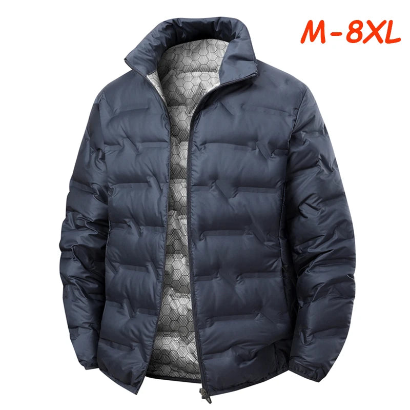 Men's Stand Collar Duck Down Puffer Jacket