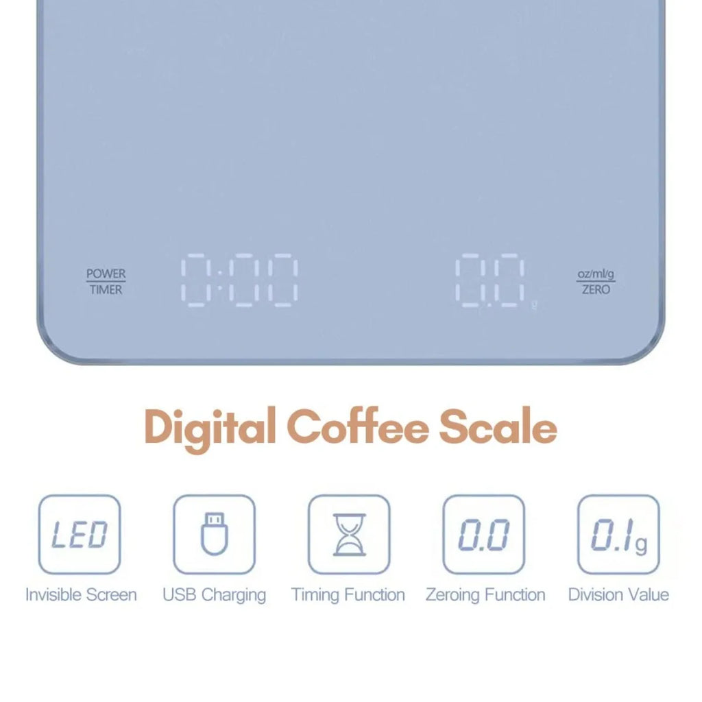Rechargeable Coffee Scale with Timer