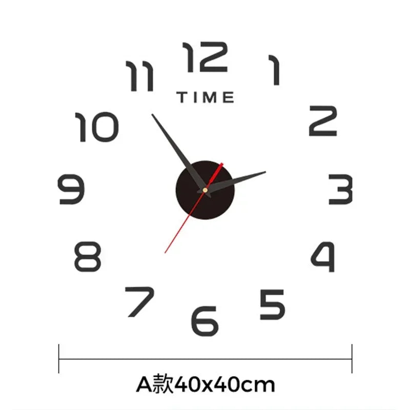 3D DIY Silent Wall Clock