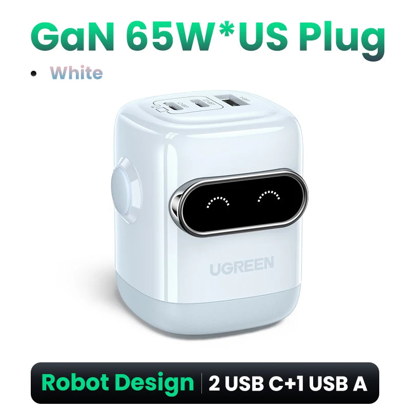 🤖 UGREEN 65W GaN Robot Charger