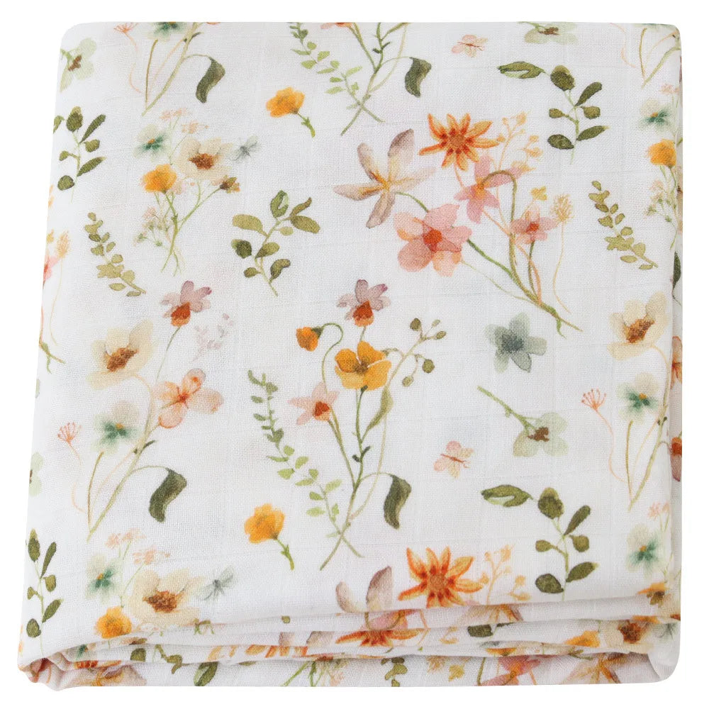 Bamboo Muslin Baby Swaddle Blanket 120cm
