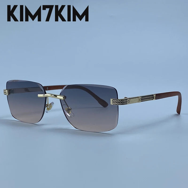 Men's Photochromic Rimless Sunglasses