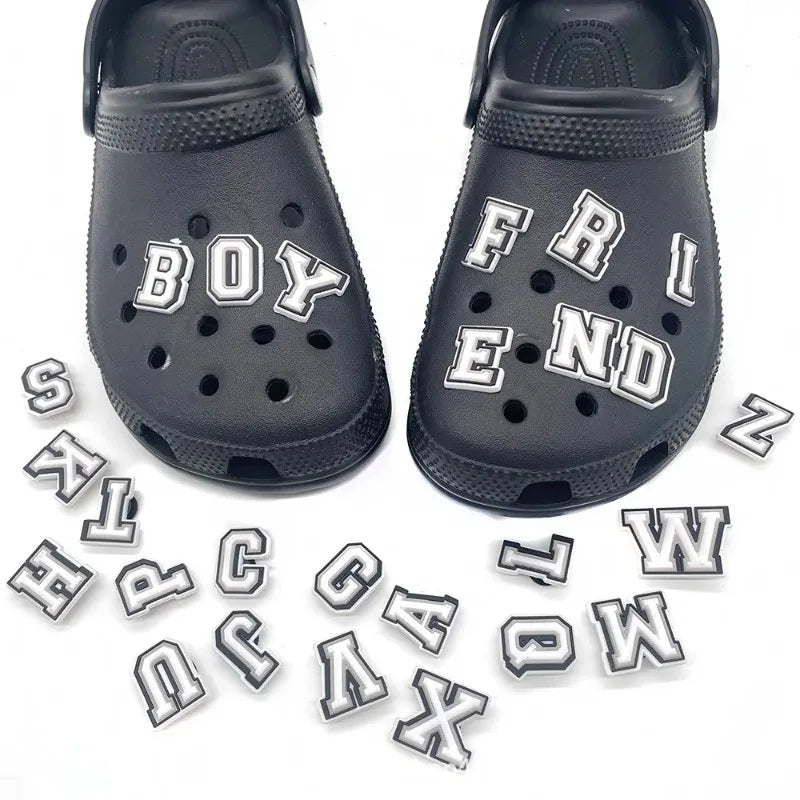 Alphabet Shoe Charms – 26 Letters