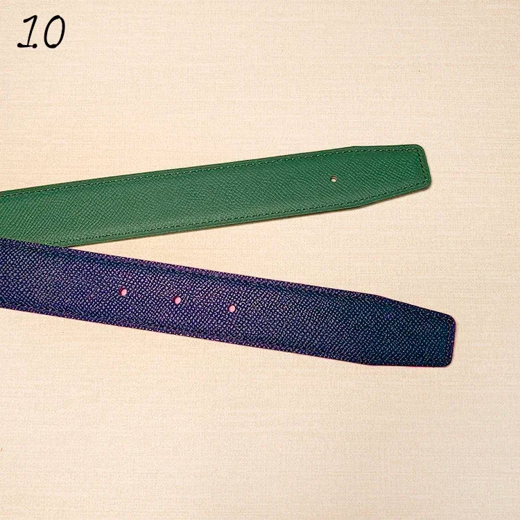 Reversible Leather Belt Strap – No Buckle