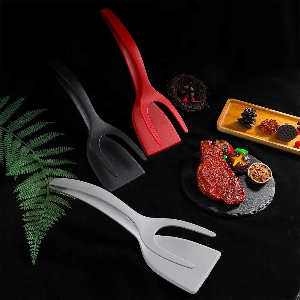 2-in-1 Egg Flipper Spatula Tongs