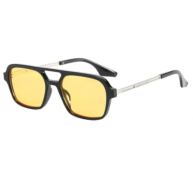Retro Double Bridge Gradient Sunglasses