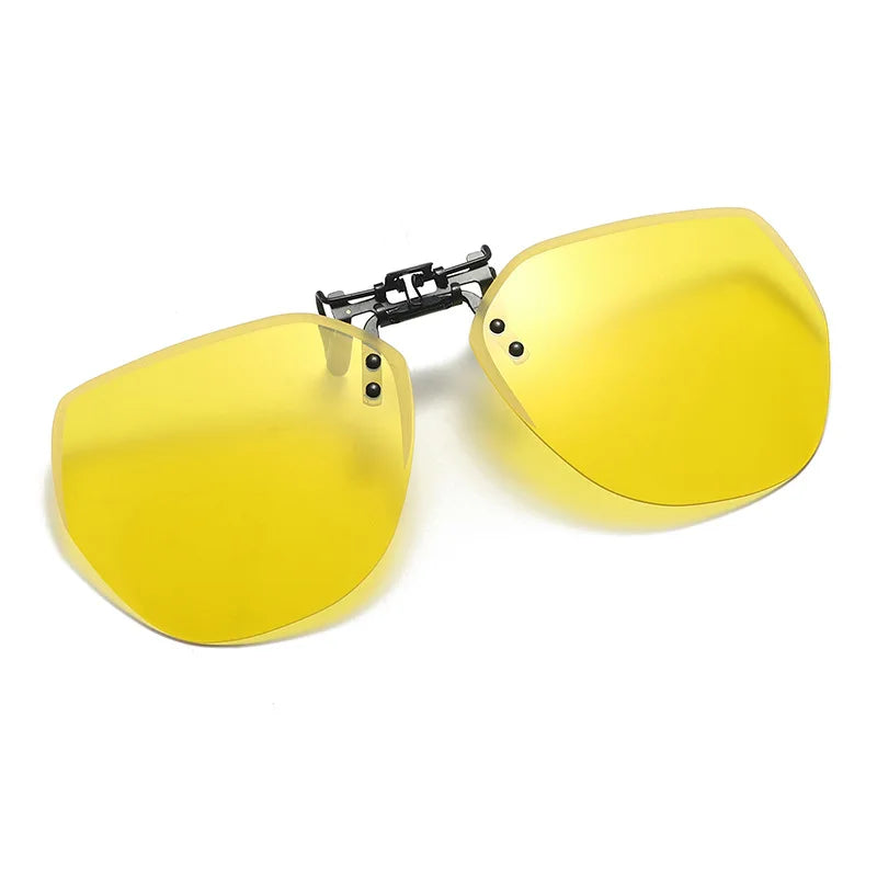 Flip-Up Polarized Clip-On Sunglasses