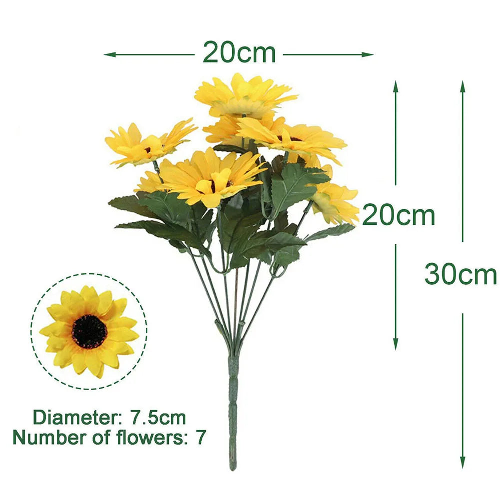 7-Head Silk Sunflower Bouquet