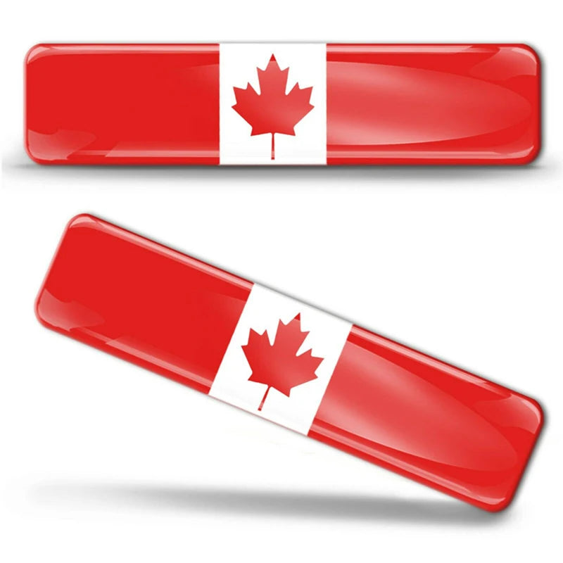 🌍 3D Reflective Flag Sticker