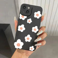 Black Flower Pattern iPhone Case